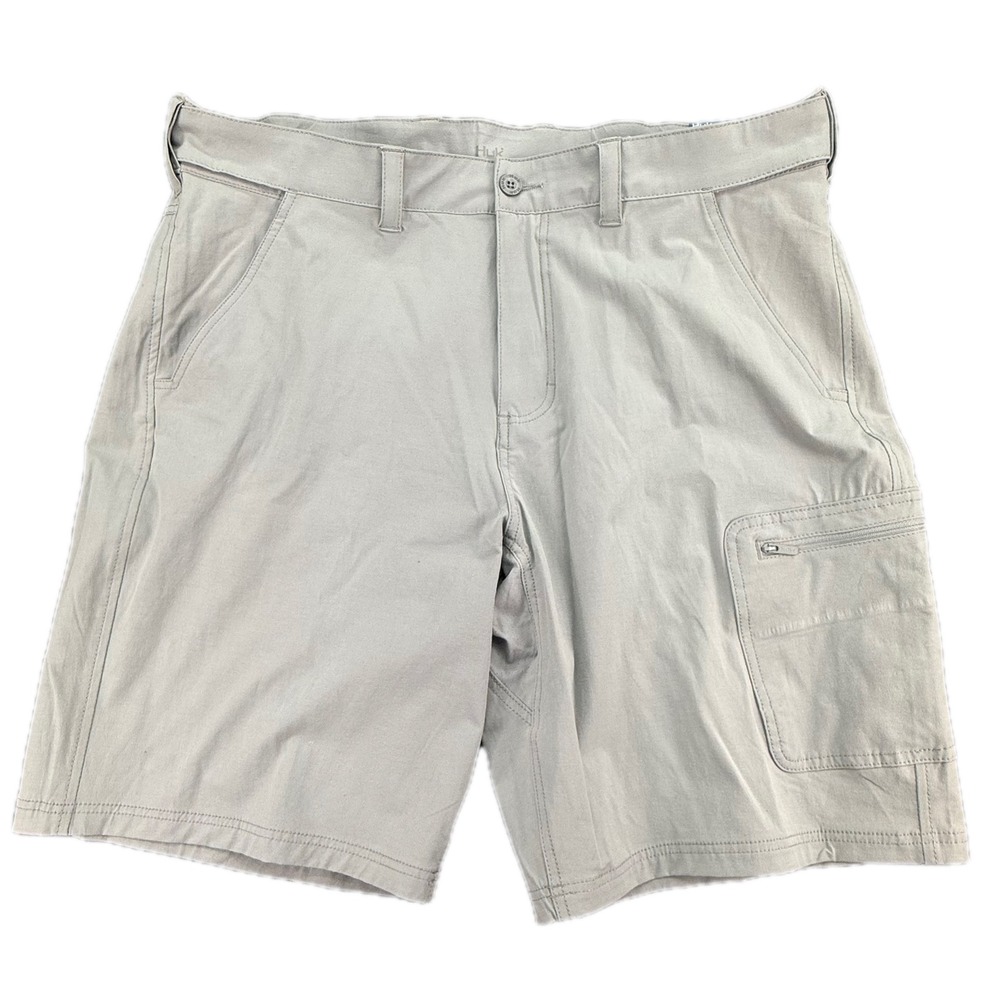 Huk NXTLVL 10.5 Short Mens XXL Gray Fishing Performance Cargo‎ H2000171-032 NEW
